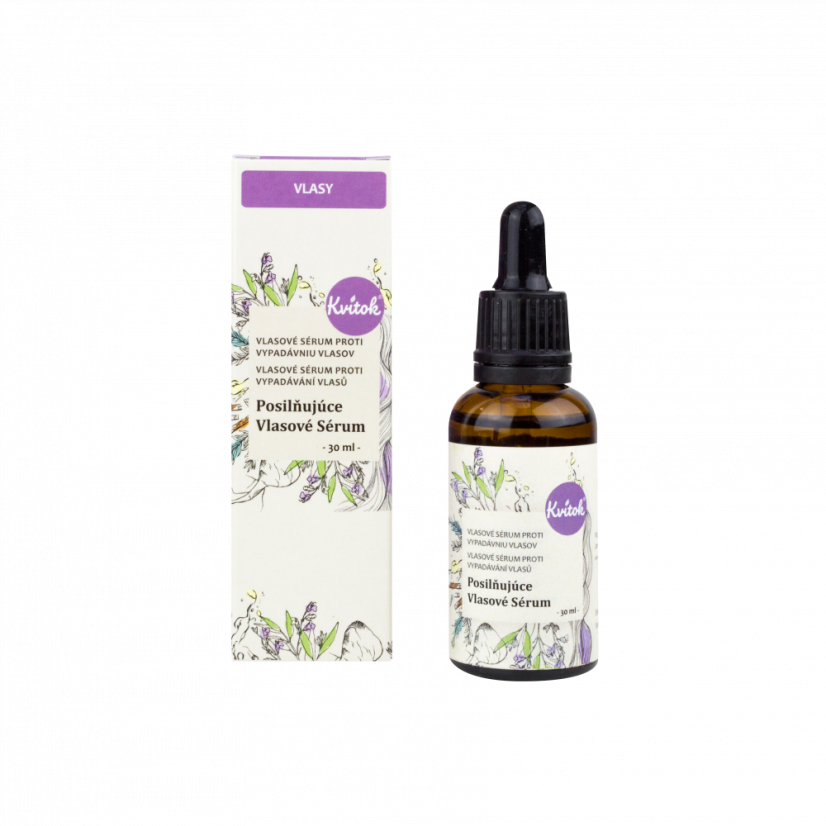 Kvítok Posilující vlasové sérum - proti vypadávání vlasů, 30ml