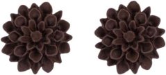 Flowerski Náušnice Hot chcolade, 1 pár