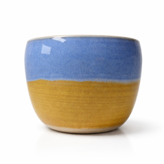 Keramický hrníček na cappuccino modrý Andream Ceramics, 160-200ml
