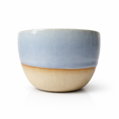 Keramický hrníček na cappuccino světle modrý Andream Ceramics, 160-200ml