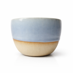 Keramický hrníček na cappuccino světle modrý Andream Ceramics, 160-200ml
