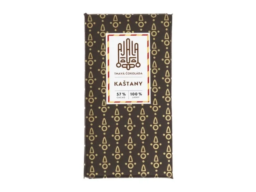 Ajala Kaštany 57% hořká čokoláda s kaštany, 45g