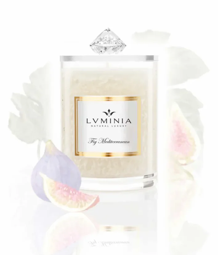 Luminia Přírodní vonná svíčka Fig Mediterranean, 90g
