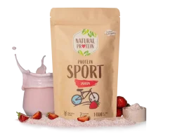 NaturalProtein Protein Sport - Jahoda, 350g