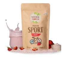 NaturalProtein Protein Sport - Jahoda, 350g