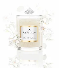 Luminia Přírodní vonná svíčka White Tea & Jasmine, 260g
