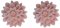 Flowerski Náušnice Coral pink, 1 pár