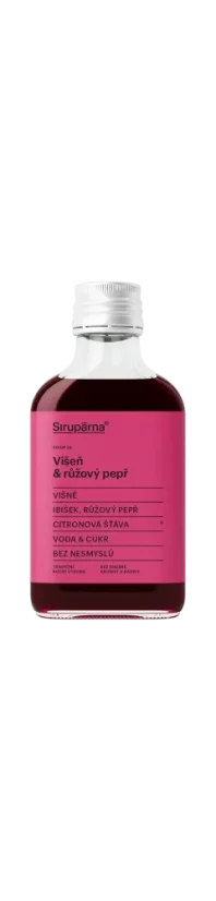 Sirupárna Višeň & růžový pepř sirup, 100ml