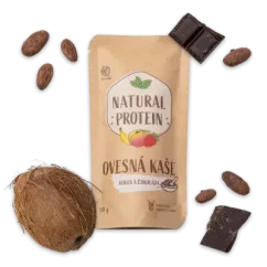 NaturalProtein Proteinová ovesná kaše - Kokos s čokoládou, 60g