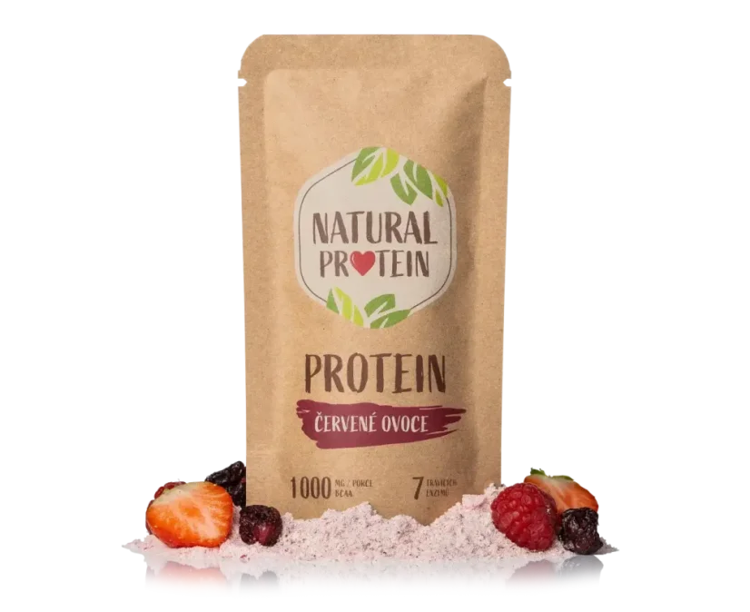 NaturalProtein Protein s červeným ovocem, 35g