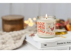 Rozvoněno Hřejivé chvíle - přírodní svíčka s BIO zázvorem, citronem a cedrem, 130ml