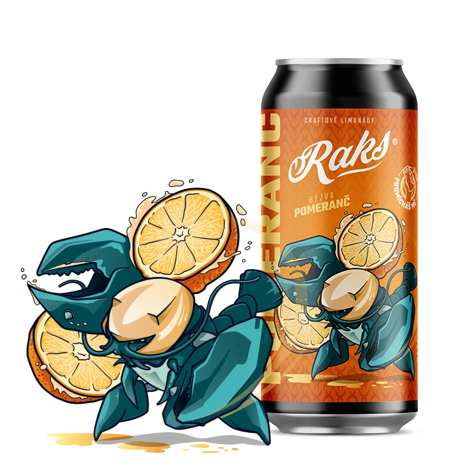 Raks Limonáda Pomeranč, 500ml