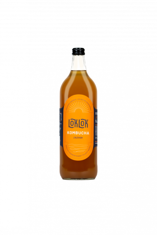 Loklok Kombucha Zázvor, 0,75l