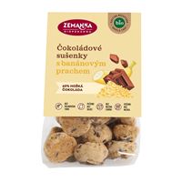 Zemanka Bio sušenky s čokoládou a banánovým prachem, 100g