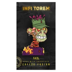 Herůfek Infi Torem/Čokoláda tmavá mléčná Nibs & Coffee 54% BIO, 55g