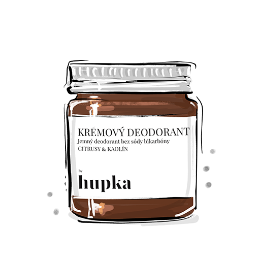 Herbs by Hupka Krémový deodorant Citrusy & Kaolín, 30ml