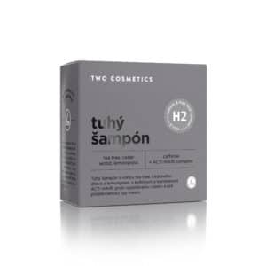 Two Cosmetics Tuhý šampon Sebum&Hair Loss Control s kofeinem, komplexem Acti-Hair, vůní teatree, lemongrass a cedru, 60g