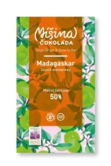Míšina čokoláda Mléčná Madagaskar 50% se zelenými mandarinkami, 50g