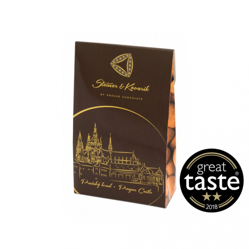 Steiner&Kovařík Mandle v hořké čokoládě se skořicí, 90g