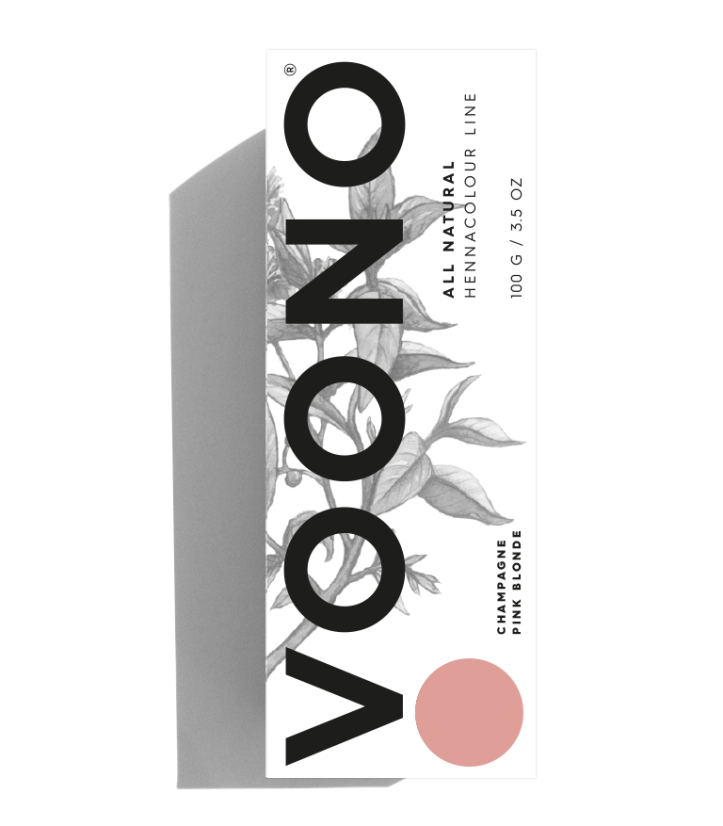 Voono Barva na vlasy -  Champagne Pink Blonde, 100g