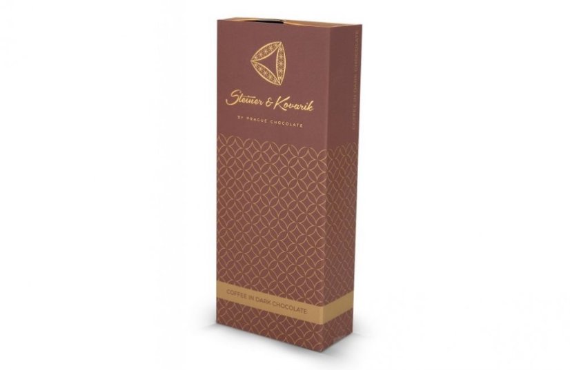 Steiner&Kovařík Káva v hořké čokoládě s kakaem, 130g