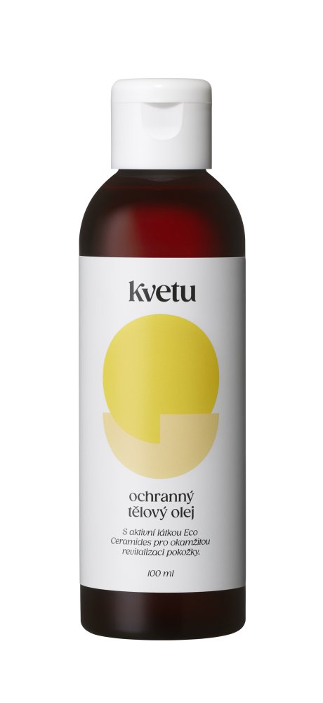 Kvetu Ochranný tělový olej se squalanem, 100ml